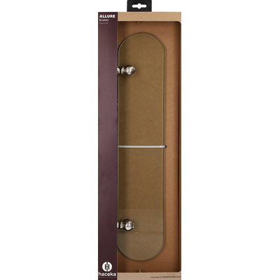 Haceka Allure Tablette Verre Inox brossé 60cm