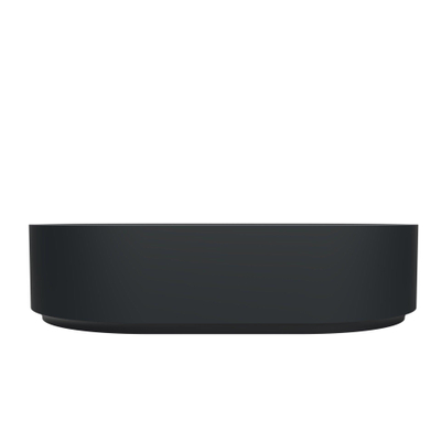 Arcqua Case vasque à poser - 55x36cm - Ovale - Marbre coulé Anthracite Mat