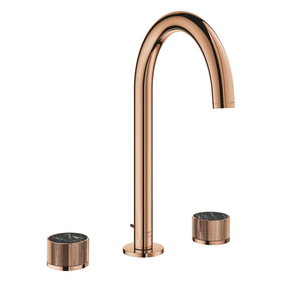 Grohe Atrio private collection wastafelkraan - L-size - 3gats - opbouw - warm sunset