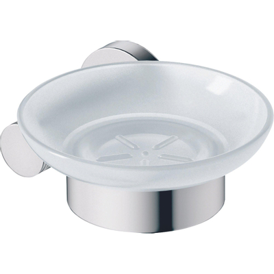 Duravit D code porte-savon en verre droit chromé