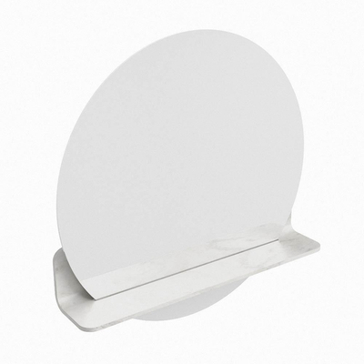 Mondiaz SPOT miroir – Ø 60 cm – avec tablette – Ostra (beige)