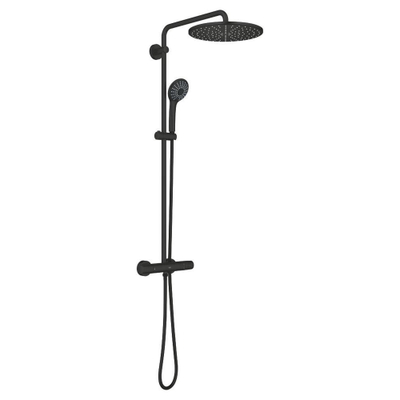 Grohe Vitalio Joy Shower System Douchesysteem - met thermostaatkraan - matte black (mat zwart)