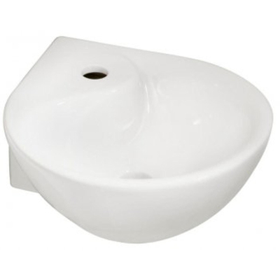 Wiesbaden Porta hoekfontein 35 x 35 x 14,5 cm glans wit