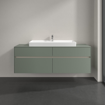 Villeroy & Boch Collaro Wastafelonderkast - 160x54.8x50cm - Soft Green