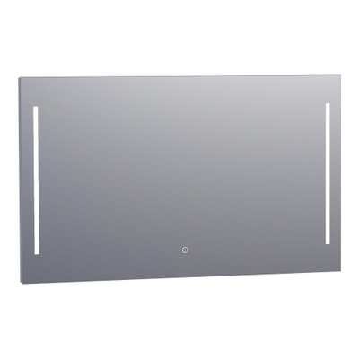 BRAUER Pyrite spiegel – 120x70 cm – LED-verlichting – dimbaar, touchbediening – Aluminium
