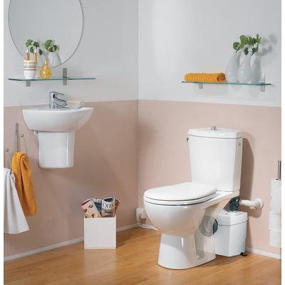 Sanibroyeur Luxe broyeur de matières fécales - luxe silence - pour wc - blanc
