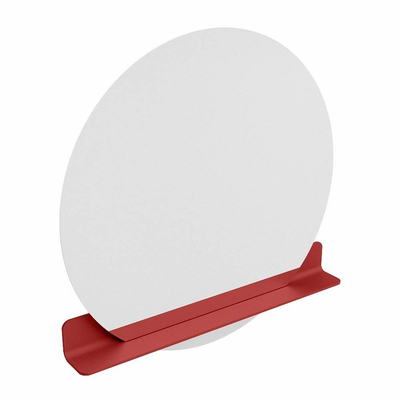 Mondiaz SPOT miroir – Ø 100 cm – avec tablette – Fire (rouge)