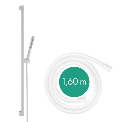 Hansgrohe Pulsify s ensemble de douche 100 1 jet ecosmart+ barre coulissante 90cm avec blanc