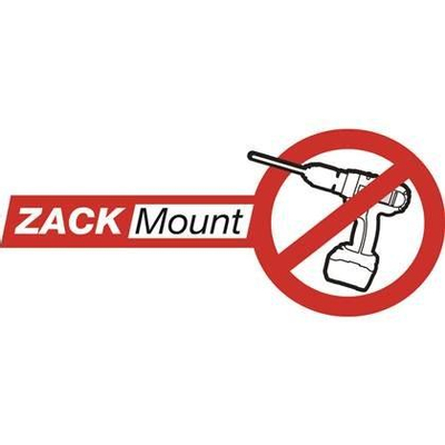 Zack SCALA Porte-balai de WC - 54cm - modèle mural - acier inoxydable poli brillant