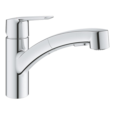 GROHE Start Keukenkraan - draaibare/uittrekbare uitloop - chroom OUTLETSTORE