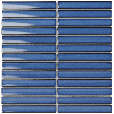 The Mosaic Factory Sevilla mozaïektegel - 30x30cm - 8mm - rechthoek - glans jeans blue (blauw)