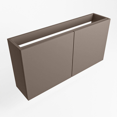 Mondiaz FOWY fonteinonderkast - 80x22x50cm - 2 deuren - push to open - softclose - Smoke