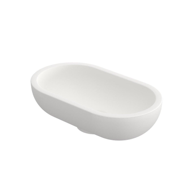 INK One waskom - 33x19x10cm - ovaal - polystone wit mat