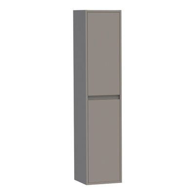 BRAUER Adore badkamerkast - 160x35x35cm - met 2 deuren greeploos links- of rechtsdraaiend mat taupe