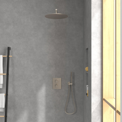 Villeroy & Boch Universal Showers douche de tête - 35cm - Rond - Nickel brossé mat (inox)