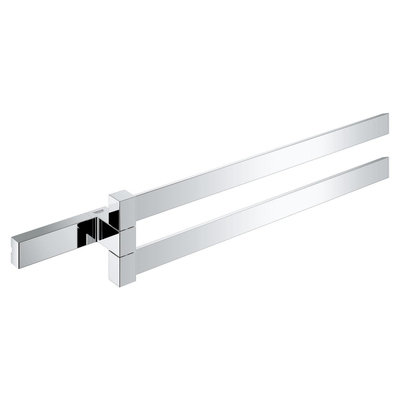 GROHE Selection Cube Handdoekhouder - 40cm - dubbel - draaibaar - chroom