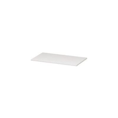 INK Topdeck Wastafelblad - 80x45x2cm - tbv onderkast - MDF lak - Hoogglans wit