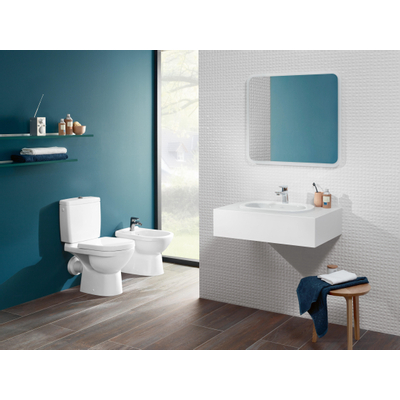 Villeroy & Boch O.novo réservoir duobloc + mécanisme intérieur avec raccordement latéral gauche/droite ceramic+ blanc