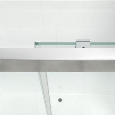 Marenza Slide Quick Fit Paroi de baignoire - Porte coulissante 2 parties - 170x150cm - Verre de sécurité 6mm - Anti-calcaire - Chrome