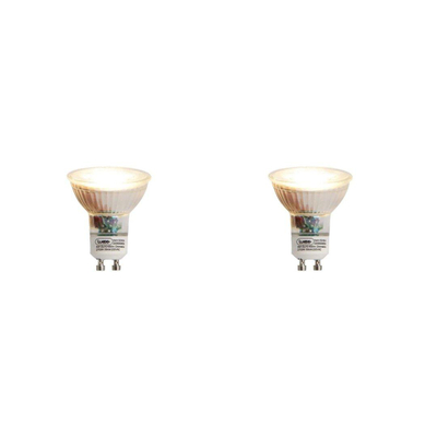 Luedd Lampe LED - lot de 2 - GU10 - 6W - 2700K - 450LM - à intensité réglable