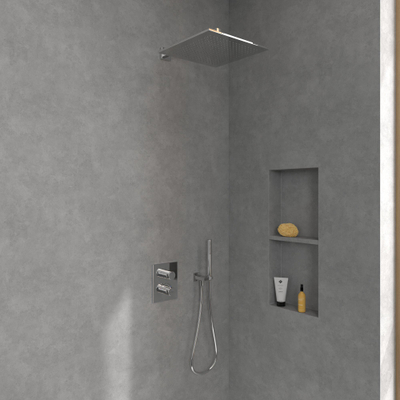 Villeroy & Boch Universal Showers hoofddouche - 35cm - vierkant - chroom