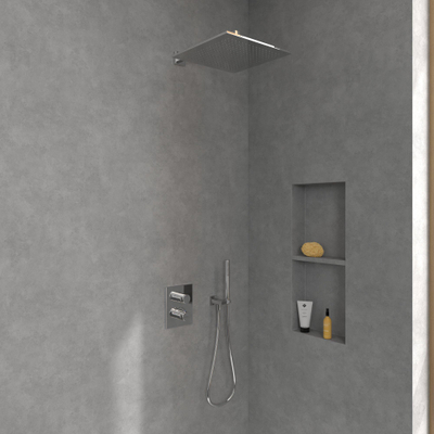Villeroy & Boch Universal Showers regendouche - 35x35cm hoekig - hoogglans chroom