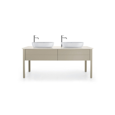 Duravit Luv vasque à poser 60x40cm sans trou de robinetterie blanc