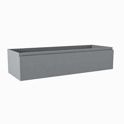 Mondiaz FOGE wastafelonderkast - 110x41x25cm - 1 lade - uitsparing links - softclose - Plata