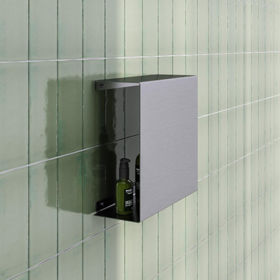Brauer opbouwnis - 25x25cm - RVS geborsteld SHOWROOMMODEL