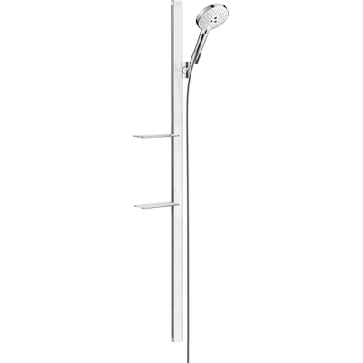 Hansgrohe Raindance Select S Unica Ensemble de douche - barre coulissante - douchette Raindance Select S 120 3 jets - porte-savon - 150cm - flexible de douche 160cm - chrome