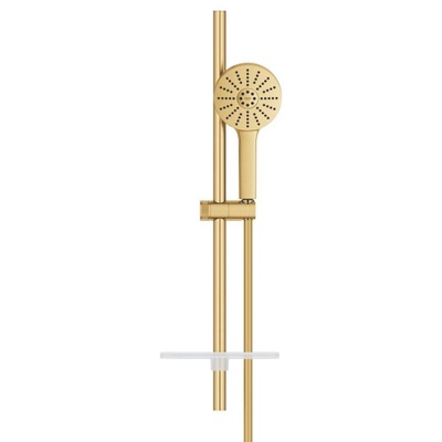 Grohe Vitalio Joy Glijstangset - 60cm - ronde handdouche - 3 straalsoorten - brushed cool sunrise (goud)