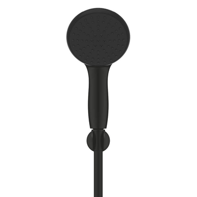 GROHE Vitalio Start QuickFix Handdoucheset - Ø11cm - 2 straalsoorten - 7.4l/min - met houder - met slang - 175cm - mat zwart