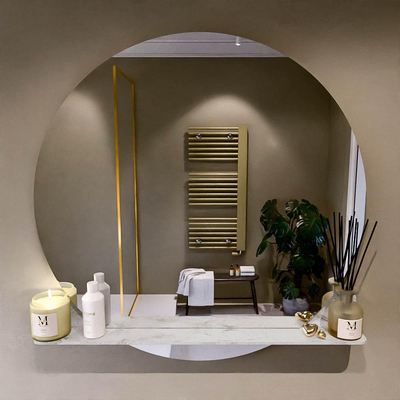 Mondiaz SPOT Miroir de salle de bain - rond 100cm - plan de miroir - couleur Glace
