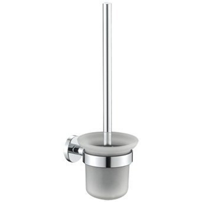 Plieger Vigo Ensemble brosse WC modèle mural avec verre inox brossé