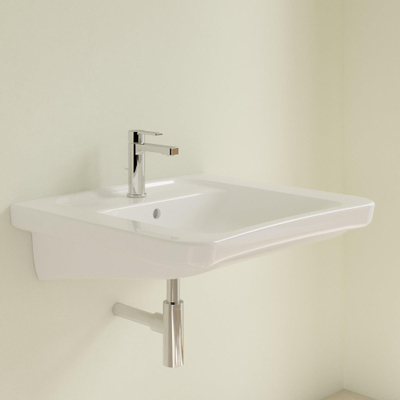 Villeroy & Boch ViCare Lavabo ViCare - 650 x 550 x 190 mm - Blanc Alpin AntiBac CeramicPlus - avec trop-plein