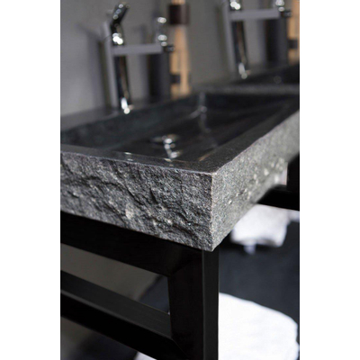 Forzalaqua jeu de supports 51x16x3cm pour vasques ou plans de vasque en pierre naturelle Forzalaqua