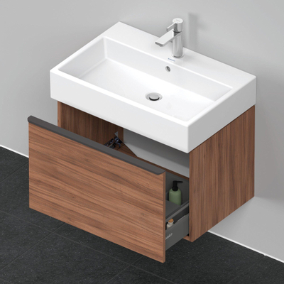 Duravit D-Neo wastafelonderkast 68.4x44x44.2cm 1 lade Noten Mat