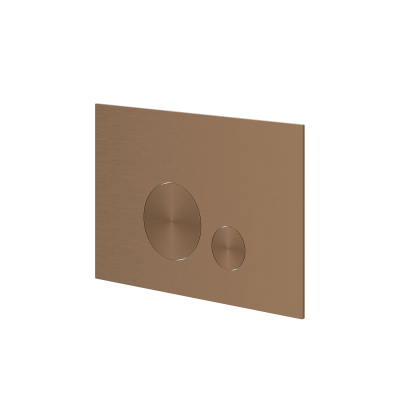 IVY Plaque de commande - 24.4x16x0.3cm - boutons ronds - inox 316 - cuivre brossé mat