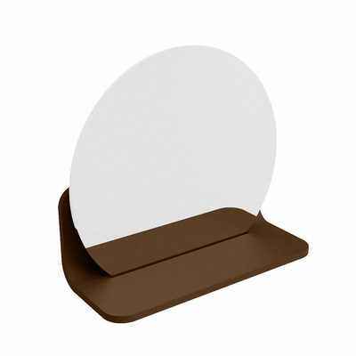 Mondiaz SPOT miroir – Ø 30 cm – avec tablette – Rust (brun)