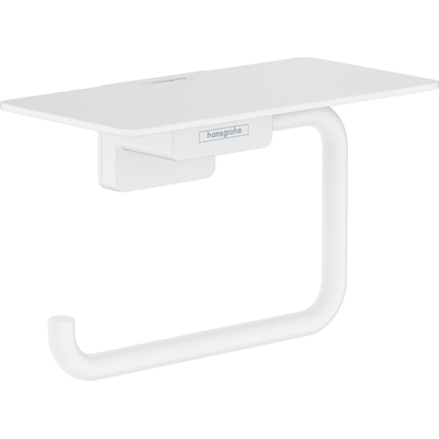 Hansgrohe Addstoris porte-rouleau WC avec tablette mat blanc