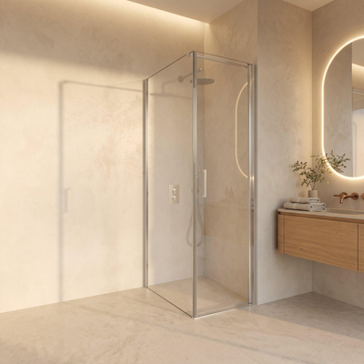 Fortifura Galeria Douchecabine - 60x90x200cm - profiel veiligheidsglas - antikalk - chroom