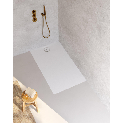 Riho Nuvia Receveur de douche - 140x80cm - antibactérien - purite - blanc mat