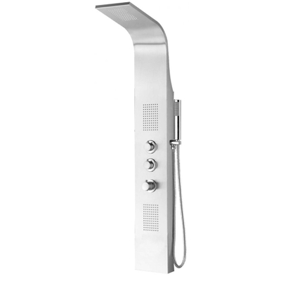 Xellanz Erie thermostatische douchekolom 148x22 cm RVS