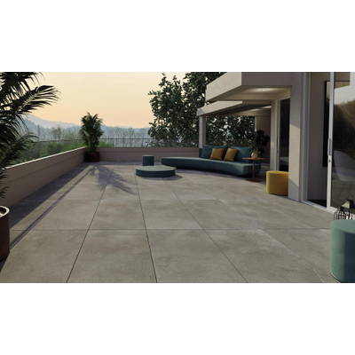 ÉCHANTILLON Terravito Cozino Carrelage de sol et de mur - 60x60cm - rectifié - gris mat