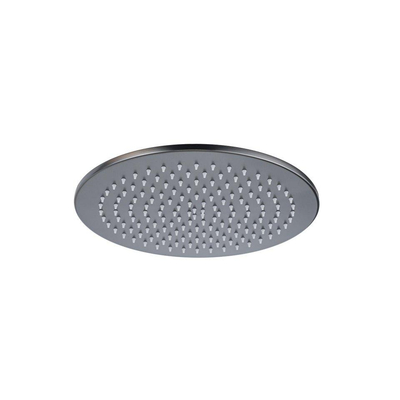 Fortifura Calvi Regendoucheset - thermostatisch - 30cm hoofddouche - gladde slang - ronde handdouche - draaibare baduitloop - Geborsteld Gunmetal PVD