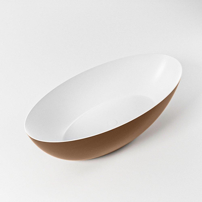 MONDIAZ FLOAT Baignoire îlot - 170x80cm - Rouille/talc
