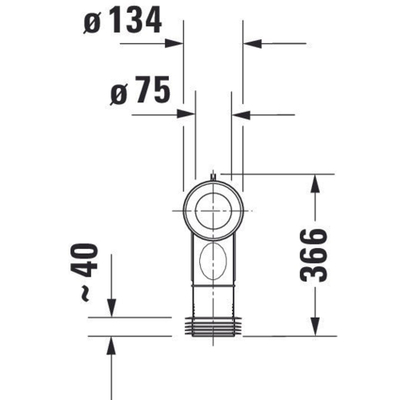Duravit Divers vario aansluitbocht verstelbaar - 18 - 22cm - wit