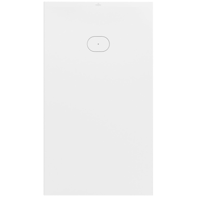 Villeroy & Boch Ecora douchebak - 160x90x4.5cm - afvoer korte zijde - stone white (wit)