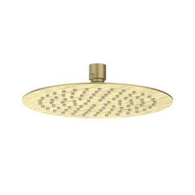 IVY Douche de tête - slim - 20cm - buses anticalcaires - Eco-air - Or brossé mat PVD