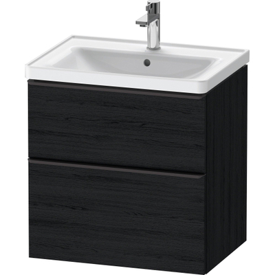 Duravit D-neo Meuble sous vasque 63.4x45.2x62.5cm 2 tiroirs Chêne (noir) mat